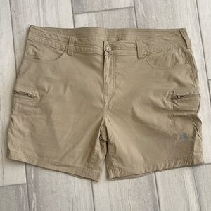 Womens Eddie Bauer Ascent Tan Cargo Shorts 20W